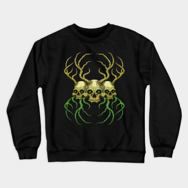 Hastur Skulls - Azhmodai 2019 Crewneck Sweatshirt by azhmodai